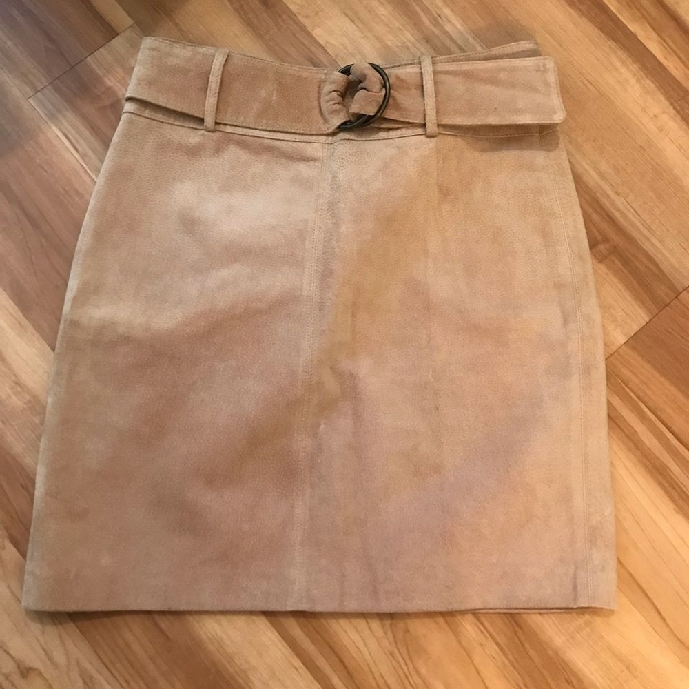 Suede skirt